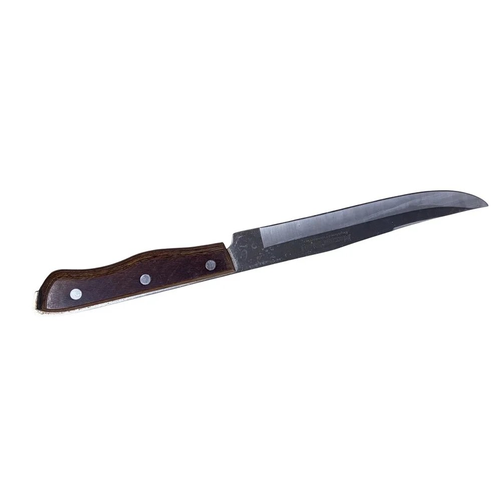 Vintage Maxam Steel Japan & Rogers Co Stainless Steel Wood Handle Knife